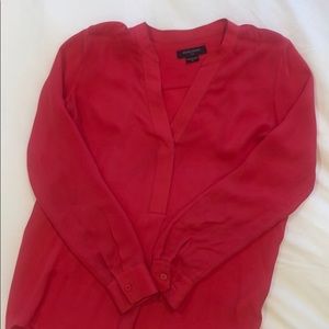 Marciano silk long sleeve blouse